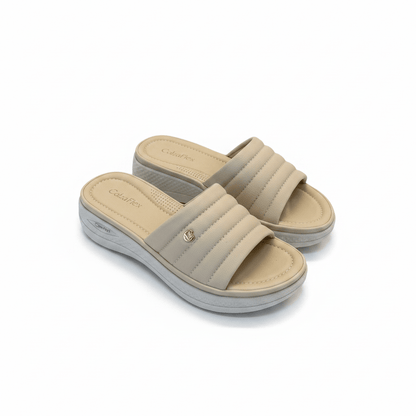 Sandalias Beige 15109 Casual de mujer Costa Rica - ZOÉ BRAND 2026 beige chancletas