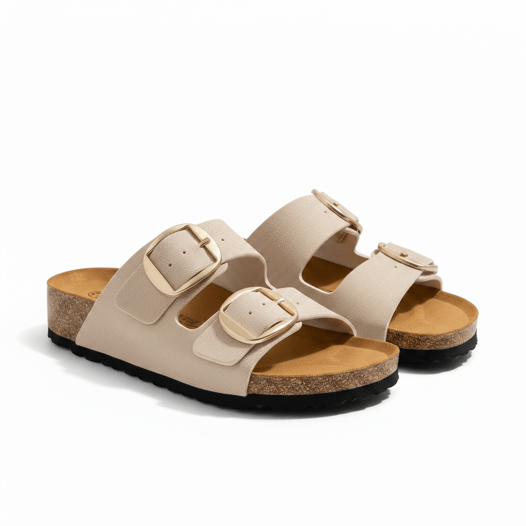 Sandalias Beige Gamuza 14873 Doble Correa Hebillas Casual de mujer Zoé Brand Costa Rica - ZOÉ BRAND 2026 disponible-35 disponible-36