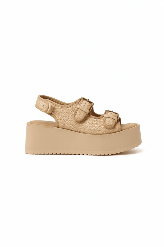 Sandalias Beige Plataforma 14933 Hebillas Casual de mujer Zoé Brand Costa Rica - ZOÉ BRAND 2026 disponible-35 disponible-36