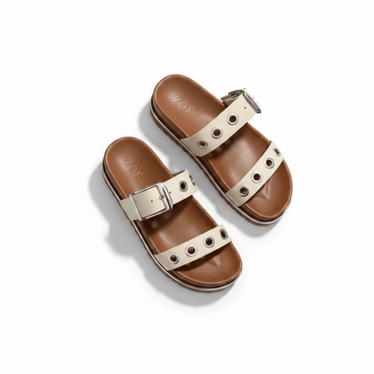 Sandalias Beige Plataforma 14969 Doble Correa Hebilla Casual de mujer Zoé Brand Costa Rica - ZOÉ BRAND 2026 disponible-35 disponible-36