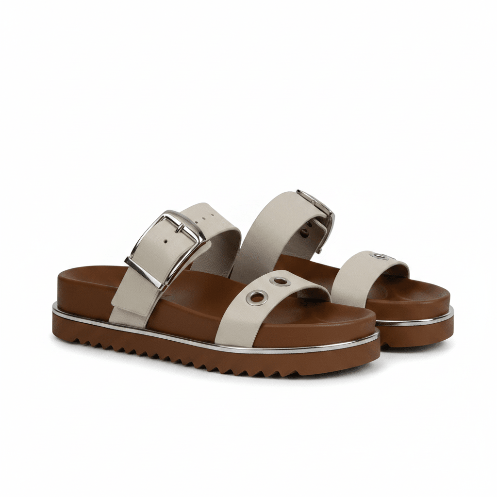 Sandalias Beige Plataforma 14969 Doble Correa Hebilla Casual de mujer Zoé Brand Costa Rica - ZOÉ BRAND 2026 disponible-35 disponible-36