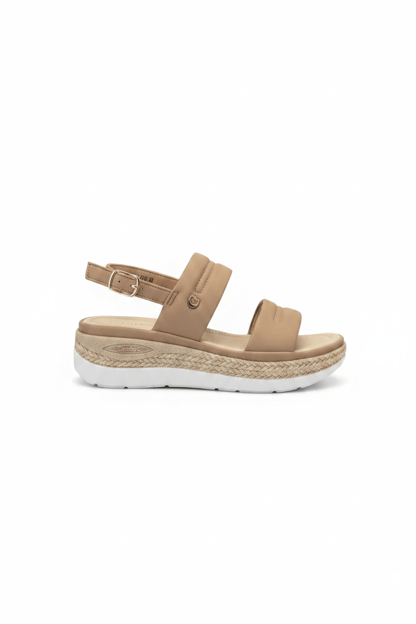Sandalias Beige Plataforma 15103 Hebilla Correa Casual de mujer Costa Rica - ZOÉ BRAND 2026 beige chancletas