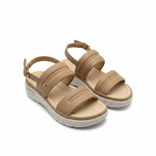Sandalias Beige Plataforma 15103 Hebilla Correa Casual de mujer Costa Rica - ZOÉ BRAND 2026 beige chancletas