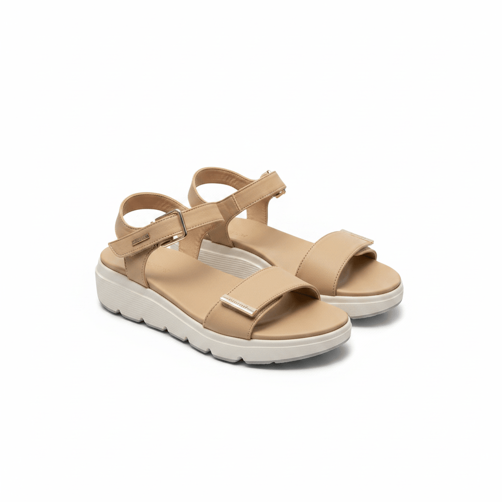 Sandalias Beige Plataforma 15112 Correa Casual de mujer Costa Rica - ZOÉ BRAND 2026 beige chancletas