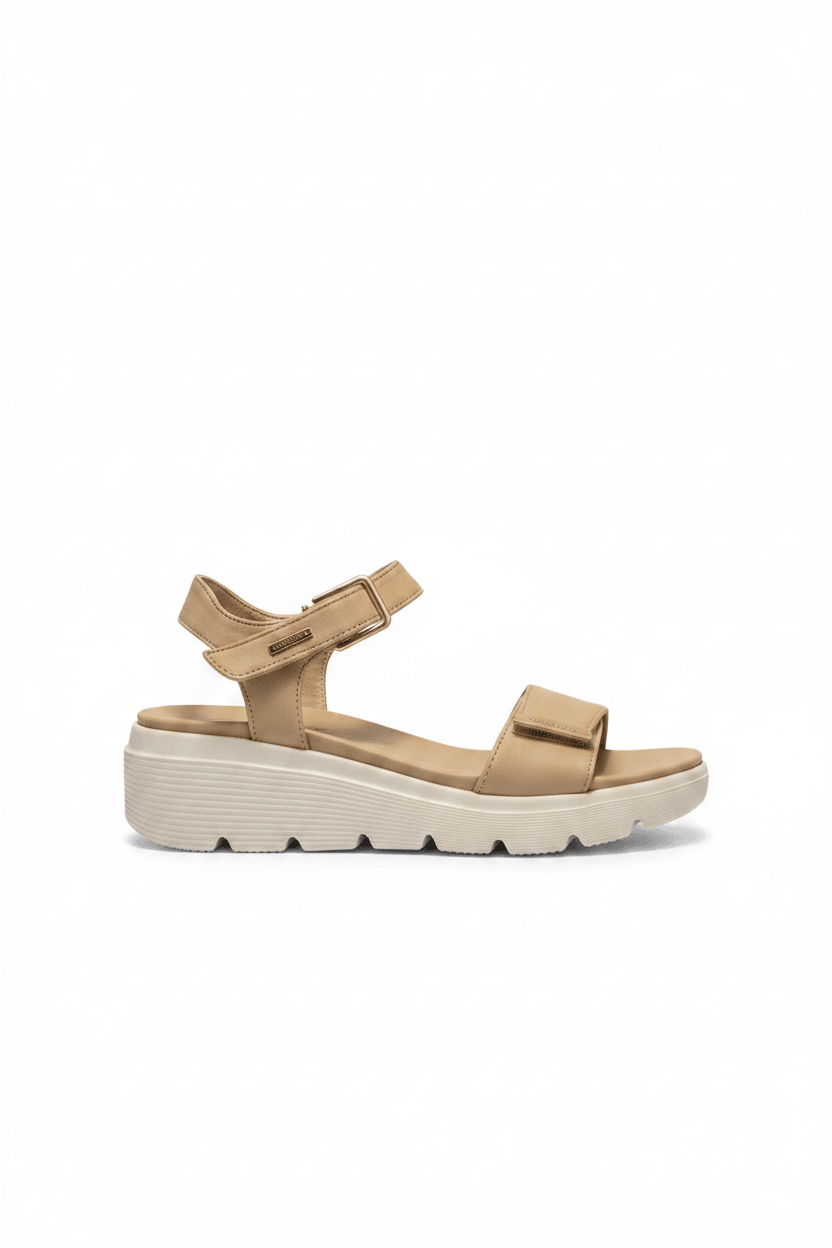 Sandalias Beige Plataforma 15112 Correa Casual de mujer Costa Rica - ZOÉ BRAND 2026 beige chancletas