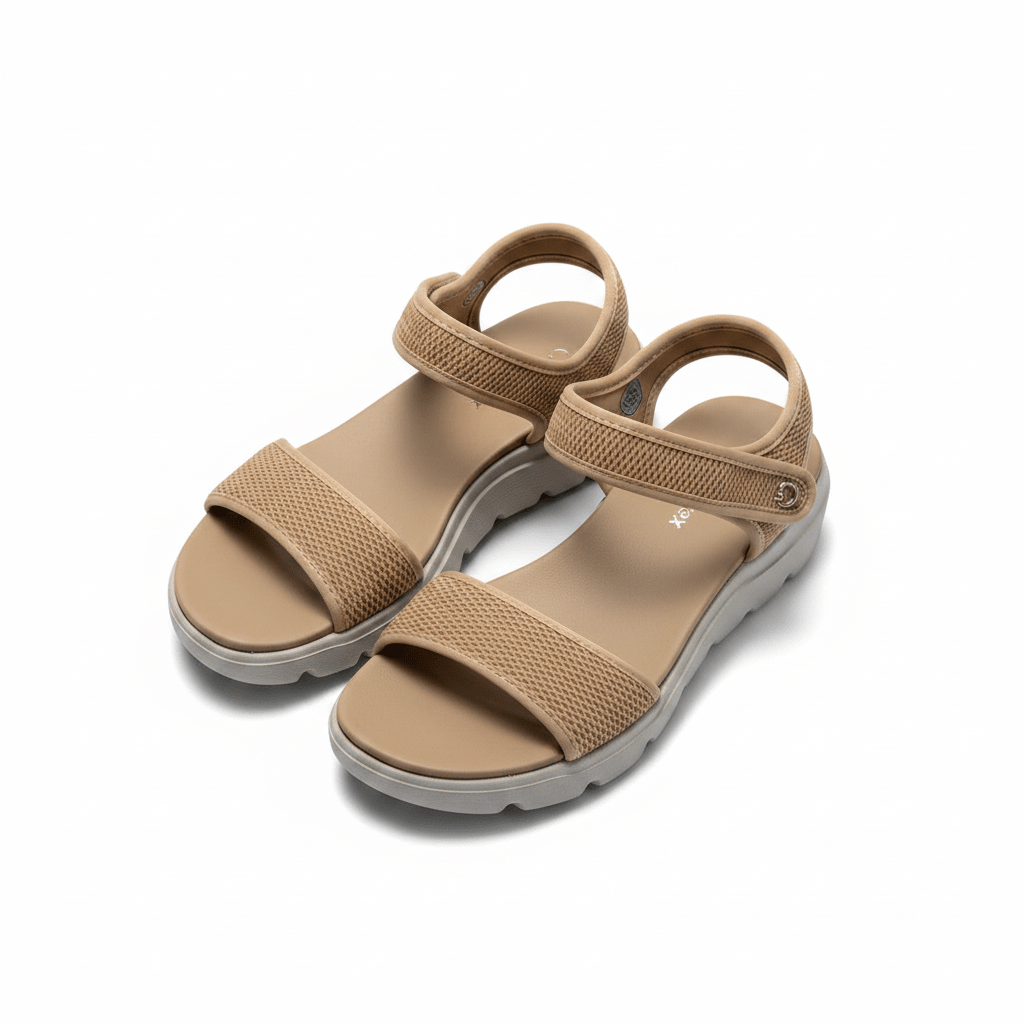 Sandalias Beige Plataforma 15114 Correa Casual de mujer Costa Rica - ZOÉ BRAND 2026 beige brillos