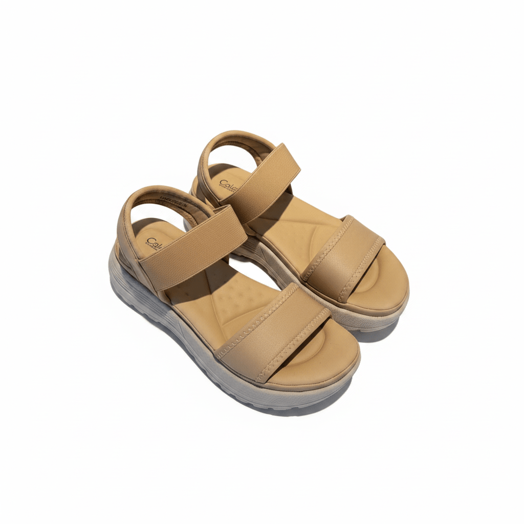 Sandalias Beige Plataforma 15118 Hebilla Correa Casual de mujer Costa Rica - ZOÉ BRAND 2026 beige chancletas