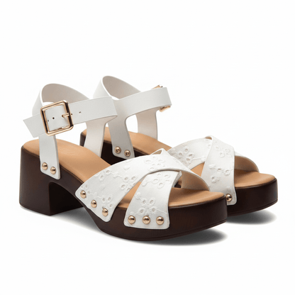Sandalias Blanco Plataforma 14866 Hebilla Casual de mujer Zoé Brand Costa Rica - ZOÉ BRAND 2026 disponible-35 disponible-36