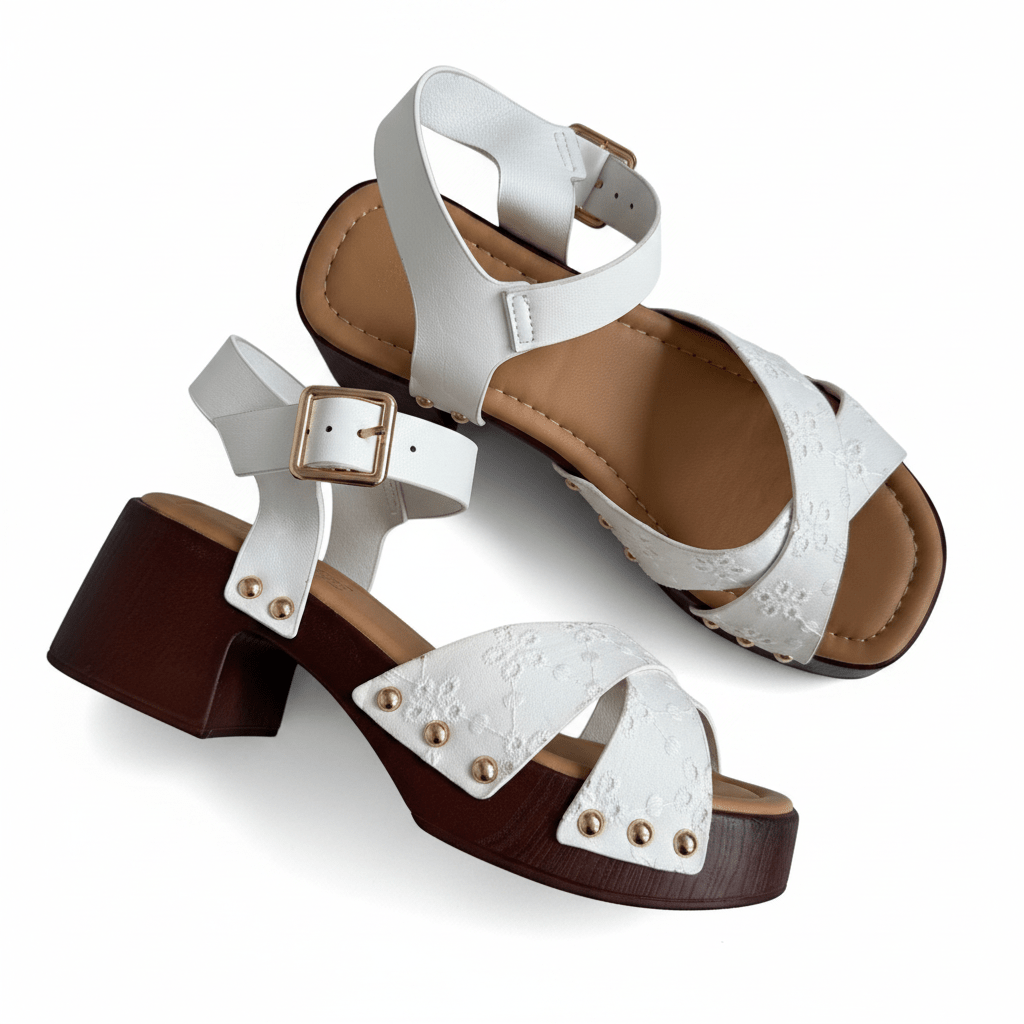 Sandalias Blanco Plataforma 14866 Hebilla Casual de mujer Zoé Brand Costa Rica - ZOÉ BRAND 2026 disponible-35 disponible-36