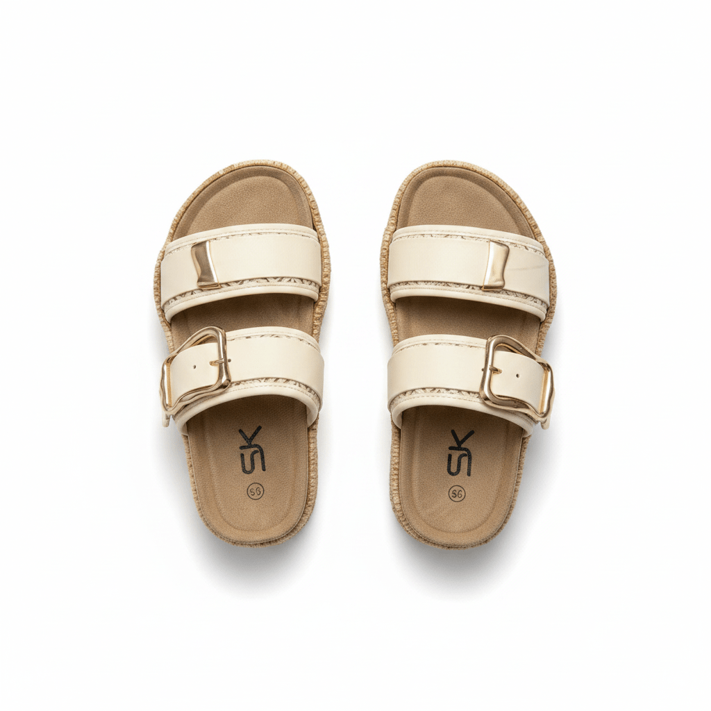 Sandalias Blanco Yute Plataforma 14870 Doble Correa Hebillas Casual de mujer Zoé Brand Costa Rica - ZOÉ BRAND 2026 disponible-35 disponible-36