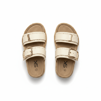Sandalias Blanco Yute Plataforma 14870 Doble Correa Hebillas Casual de mujer Zoé Brand Costa Rica - ZOÉ BRAND 2026 disponible-35 disponible-36