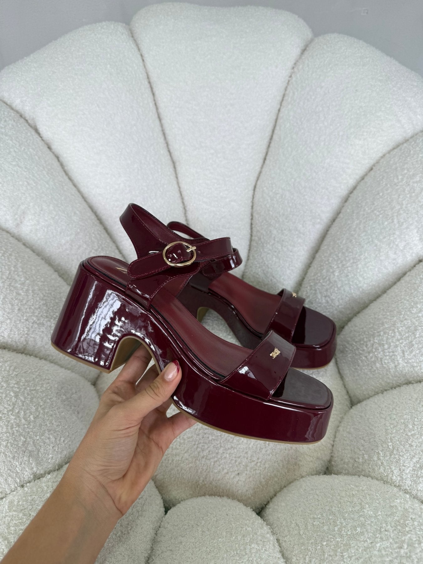Sandalias Burdeos Charol Plataforma 14909 Ejecutivo de mujer Zoé Brand Costa Rica - ZOÉ BRAND 2026 burgundy ejecutivo