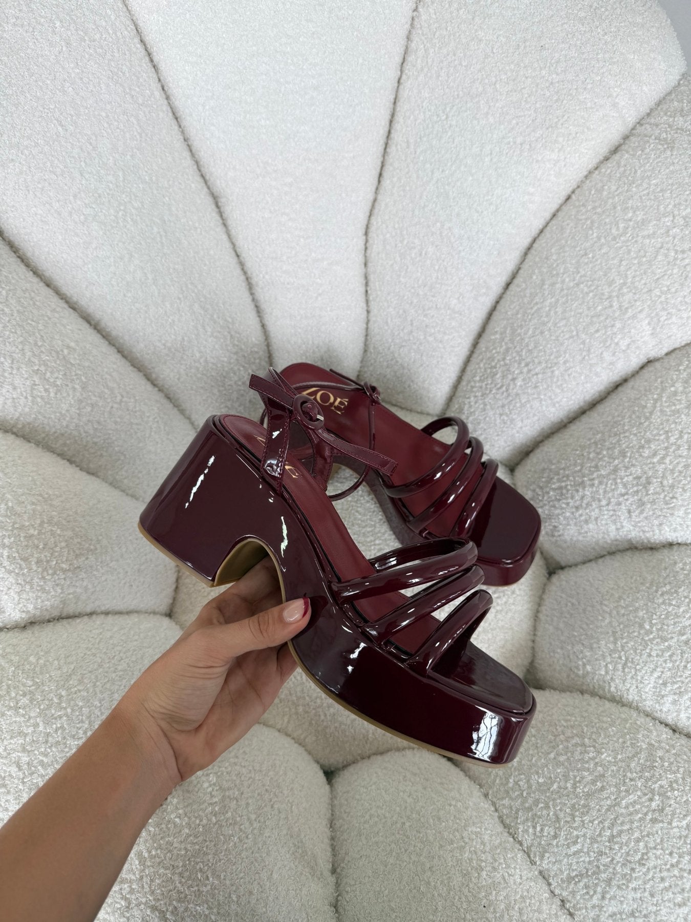 Sandalias Burdeos Charol Plataforma 14912 Ejecutivo de mujer Zoé Brand Costa Rica - ZOÉ BRAND 2026 burgundy ejecutivo