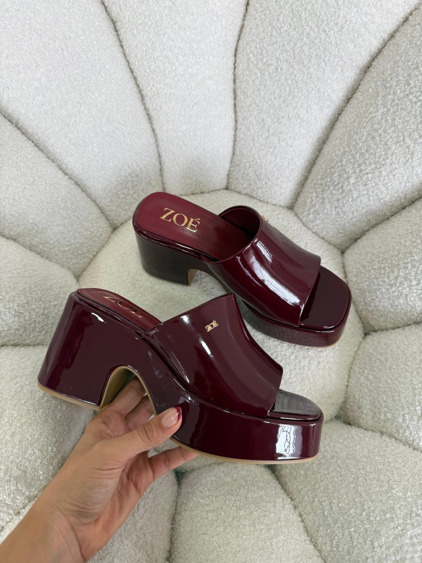 Sandalias Burdeos Charol Plataforma 14918 Ejecutivo de mujer Zoé Brand Costa Rica - ZOÉ BRAND 2026 burgundy disponible-35