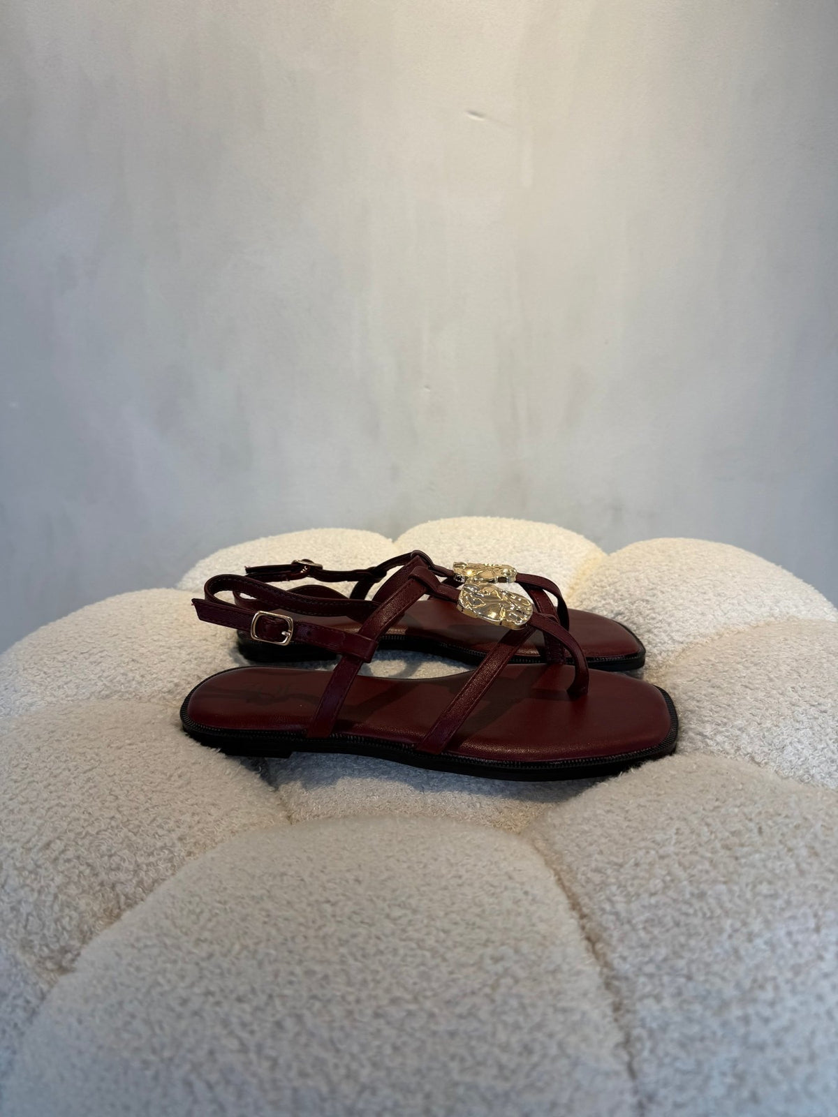 Sandalias Burgundy 15063 Correa Slingback Casual de mujer Zoé Brand Costa Rica - ZOÉ BRAND 2026 burgundy chancletas