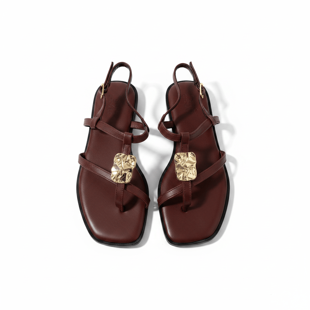 Sandalias Burgundy 15063 Correa Slingback Casual de mujer Zoé Brand Costa Rica - ZOÉ BRAND 2026 burgundy chancletas
