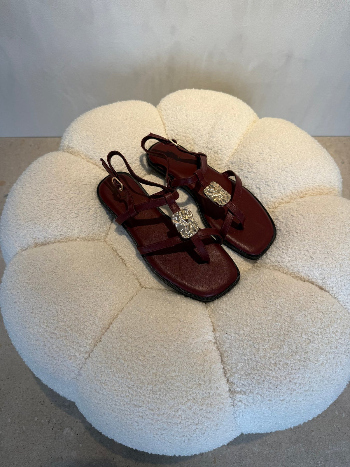 Sandalias Burgundy 15063 Correa Slingback Casual de mujer Zoé Brand Costa Rica - ZOÉ BRAND 2026 burgundy chancletas