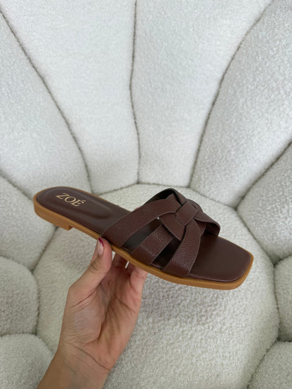 Sandalias Café 14948 Flats Casual de mujer Zoé Brand Costa Rica - ZOÉ BRAND 2026 MOCCA sandalias
