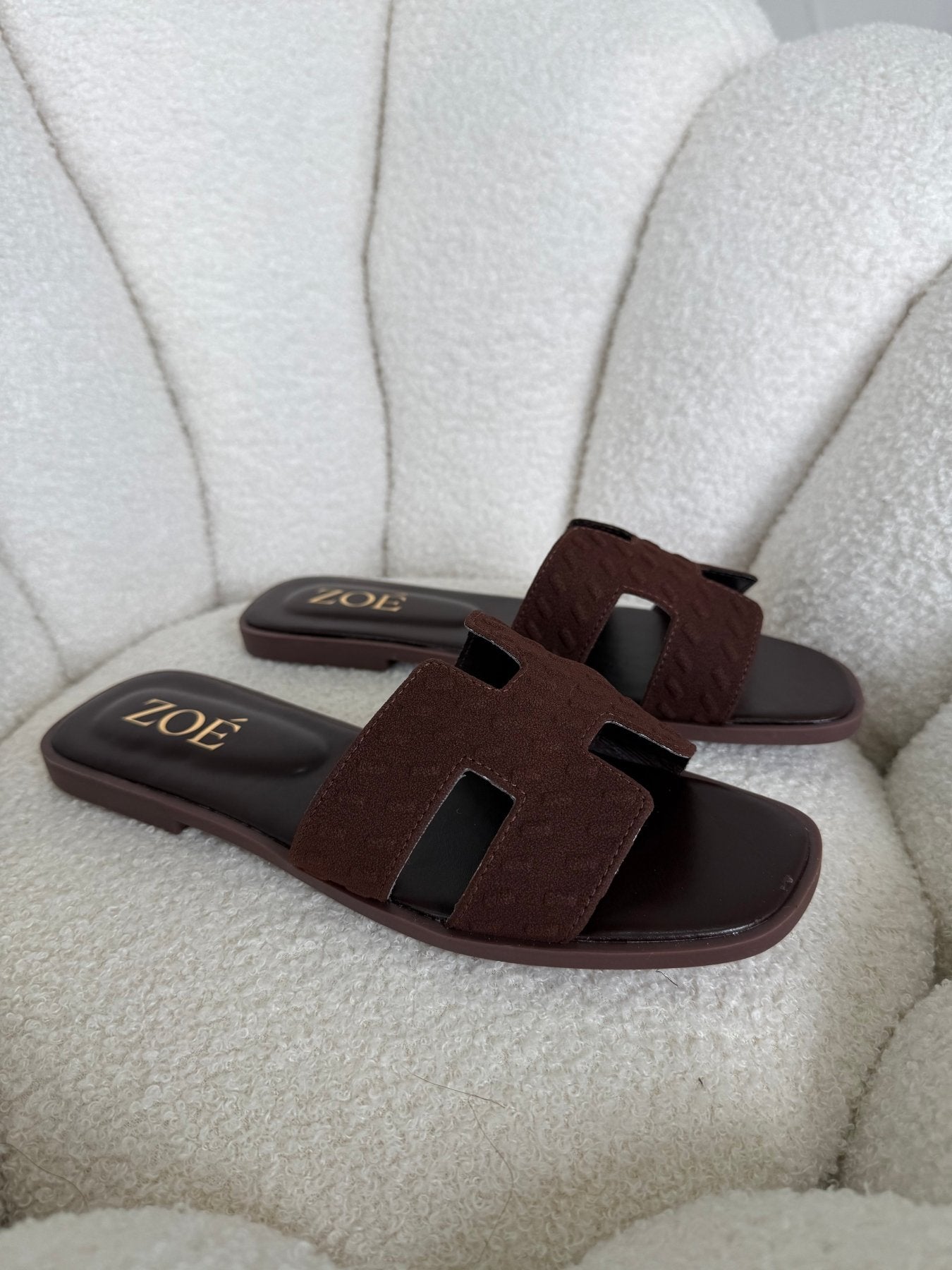 Sandalias Café Gamuza 14944 Flats Casual de mujer Zoé Brand Costa Rica - ZOÉ BRAND 2026 disponible-35 disponible-36