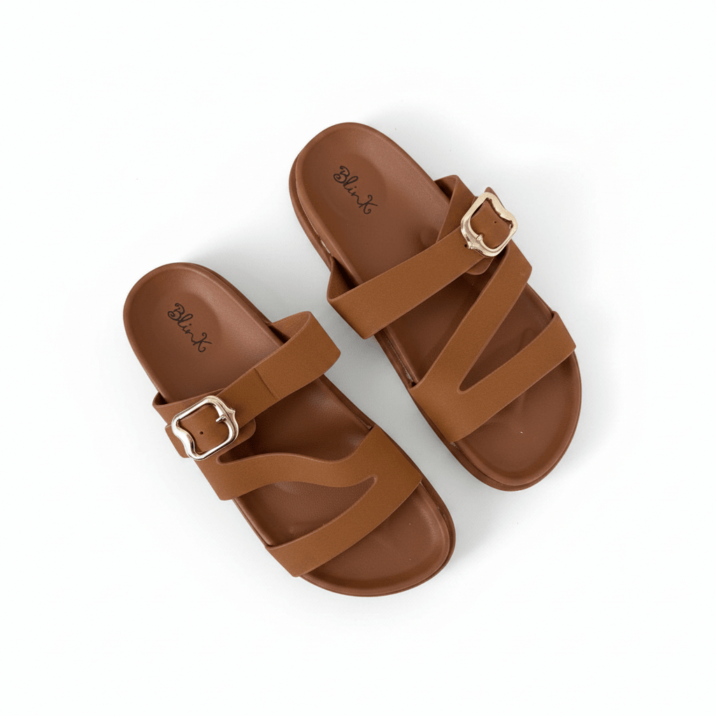 Sandalias Camel 14474 Triple Correa Hebilla Slip On Casual Zoé Brand Costa Rica - ZOÉ BRAND 2025 disponible-35 disponible-36