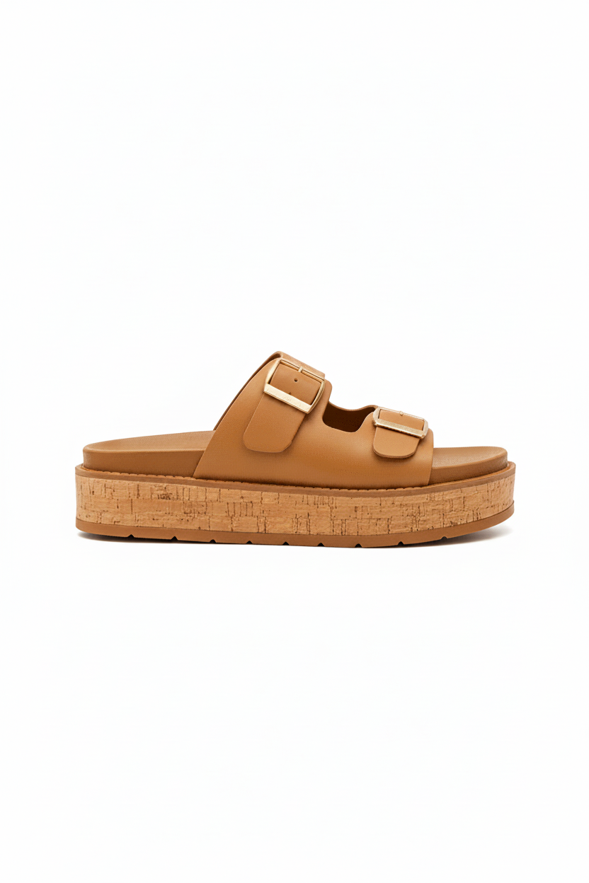 Sandalias Camel Plataforma 14354 Doble Correa Hebillas de mujer Zoé Brand Costa Rica - ZOÉ BRAND 2025 disponible-35 disponible-36
