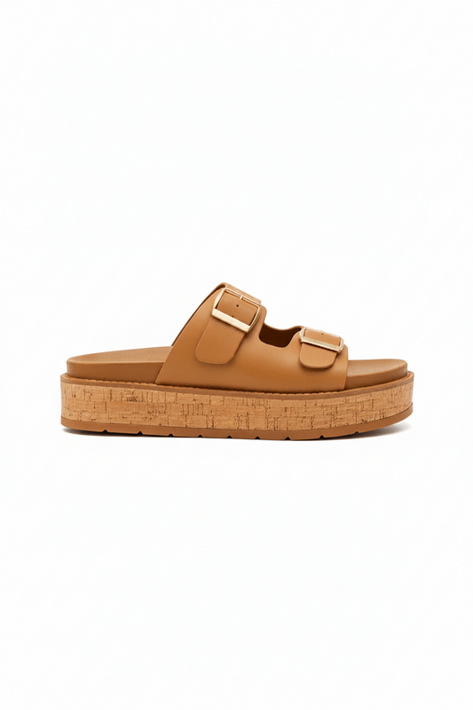 Sandalias Camel Plataforma 14354 Doble Correa Hebillas de mujer Zoé Brand Costa Rica - ZOÉ BRAND 2025 disponible-35 disponible-36