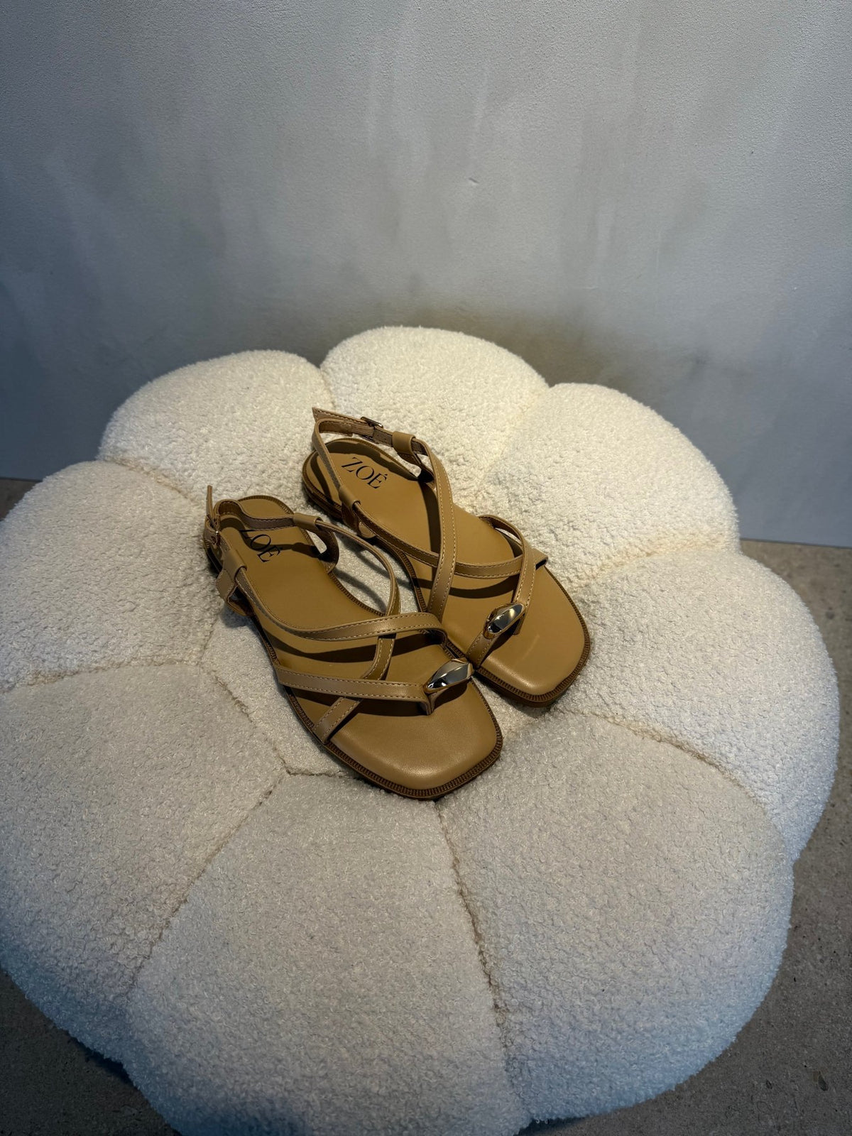 Sandalias Correa 15059 Slingback Casual de mujer Zoé Brand Costa Rica - ZOÉ BRAND 2026 beige chancletas