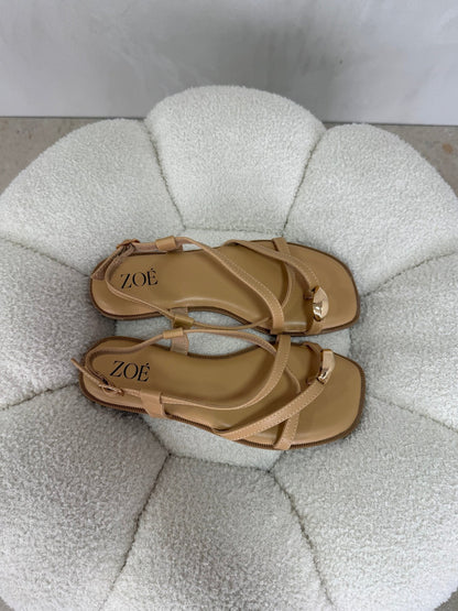Sandalias Correa 15059 Slingback Casual de mujer Zoé Brand Costa Rica - ZOÉ BRAND 2026 beige chancletas