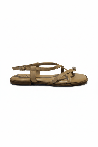 Sandalias Correa 15059 Slingback Casual de mujer Zoé Brand Costa Rica - ZOÉ BRAND 2026 beige chancletas