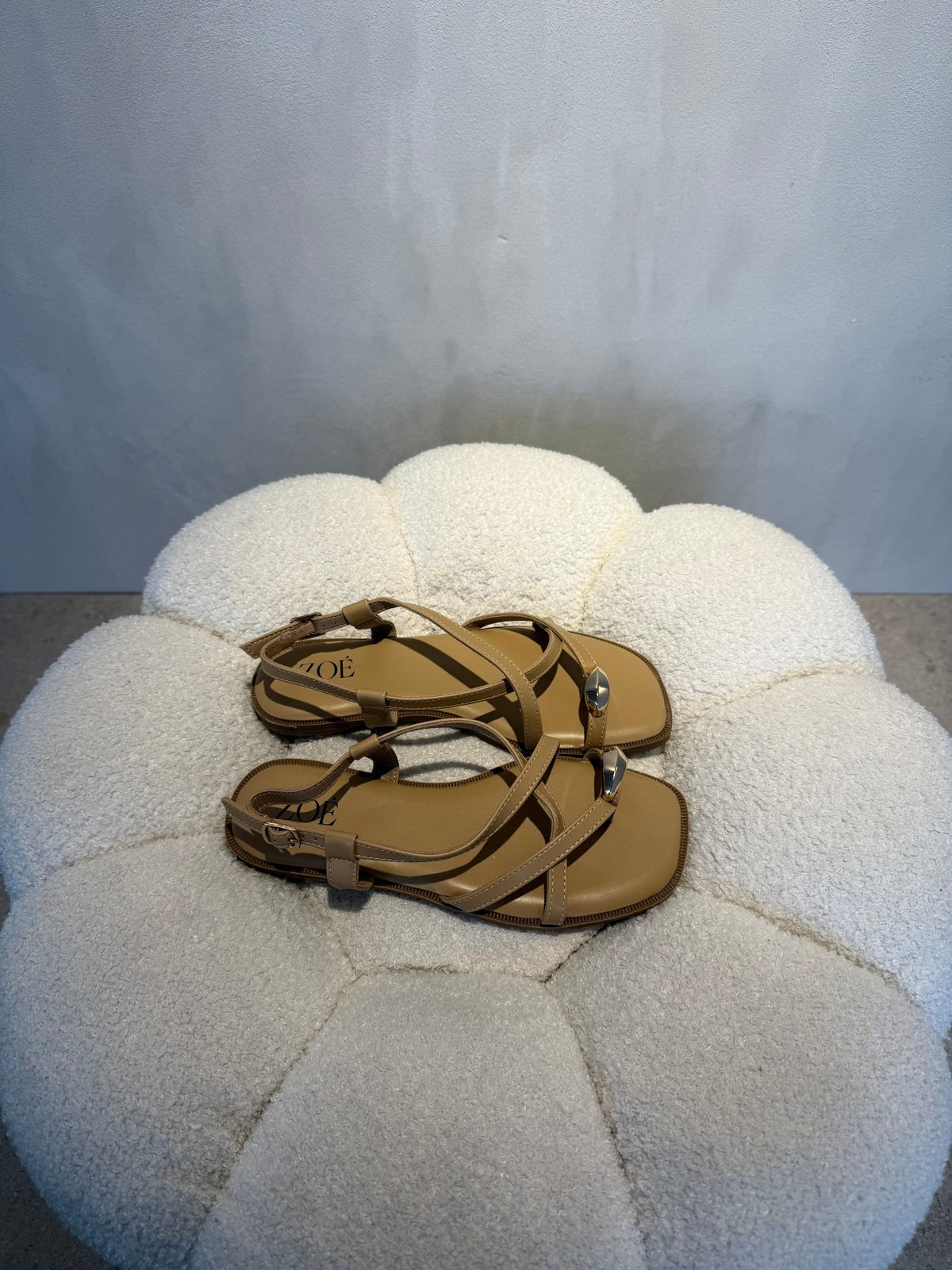 Sandalias Correa 15059 Slingback Casual de mujer Zoé Brand Costa Rica - ZOÉ BRAND 2026 beige chancletas