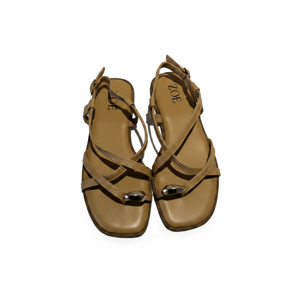 Sandalias Correa 15059 Slingback Casual de mujer Zoé Brand Costa Rica - ZOÉ BRAND 2026 beige chancletas