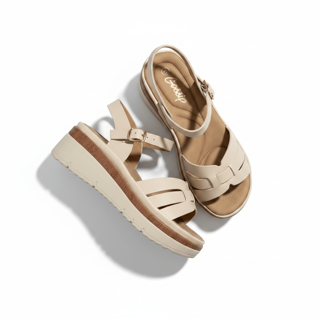 Sandalias Crema Plataforma 14829 Hebilla Casual de mujer Zoé Brand Costa Rica - ZOÉ BRAND 2026 disponible-35 disponible-36