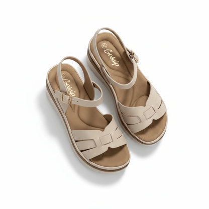 Sandalias Crema Plataforma 14829 Hebilla Casual de mujer Zoé Brand Costa Rica - ZOÉ BRAND 2026 disponible-35 disponible-36