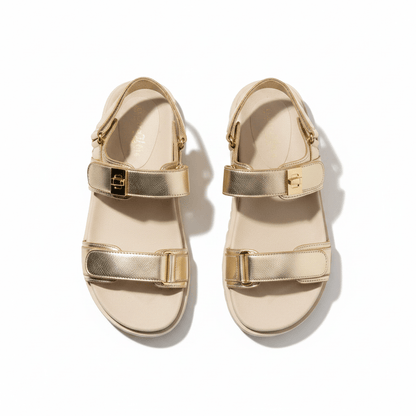 Sandalias Dorado 14418 Triple Correa con Hebillas Velcro Casual Zoé Brand Costa Rica - ZOÉ BRAND 2025 disponible-35 disponible-36