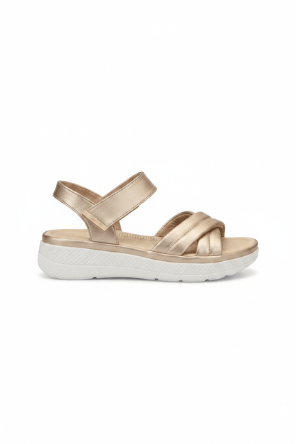 Sandalias Gold Plataforma 15105 Correa Casual de mujer Costa Rica - ZOÉ BRAND 2026 chancletas disponible-35