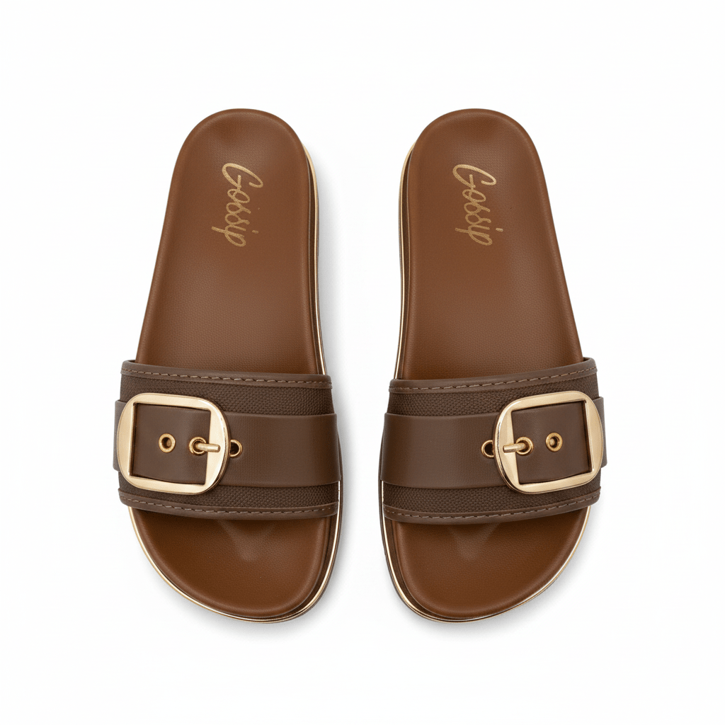 Sandalias Hebilla 15174 Plataforma Casual de mujer Costa Rica - ZOÉ BRAND 2026 brown chancletas