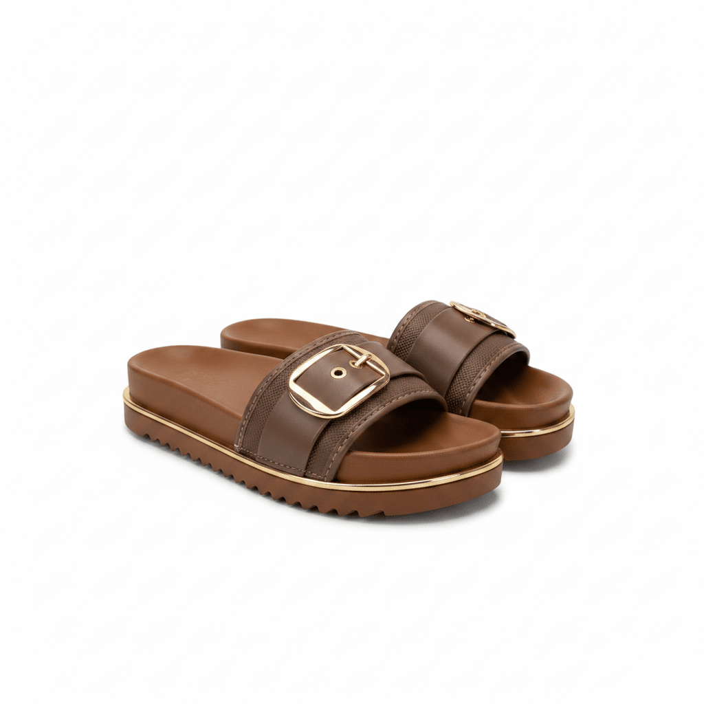 Sandalias Hebilla 15174 Plataforma Casual de mujer Costa Rica - ZOÉ BRAND 2026 brown chancletas