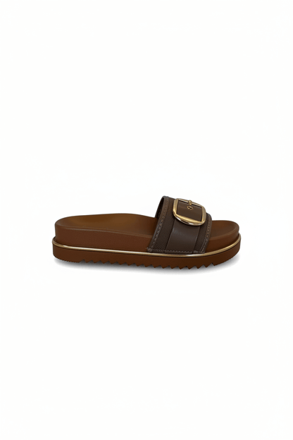 Sandalias Hebilla 15174 Plataforma Casual de mujer Costa Rica - ZOÉ BRAND 2026 brown chancletas