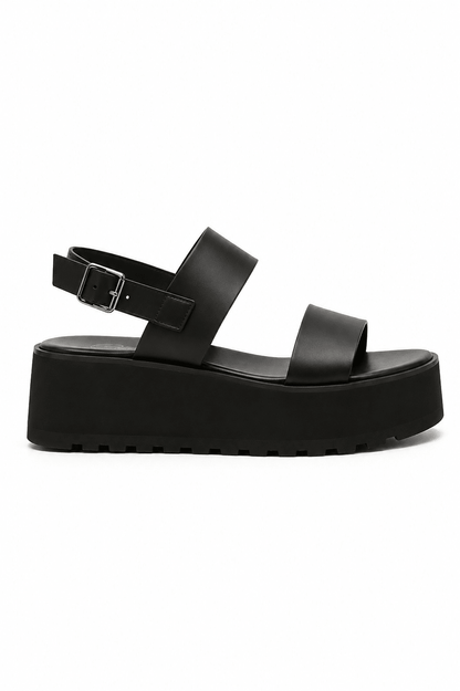 Sandalias Negras Plataforma 14269 Doble Correa con Hebilla Casual de mujer Zoé Brand Costa Rica - ZOÉ BRAND 2025 disponible-37 disponible-38