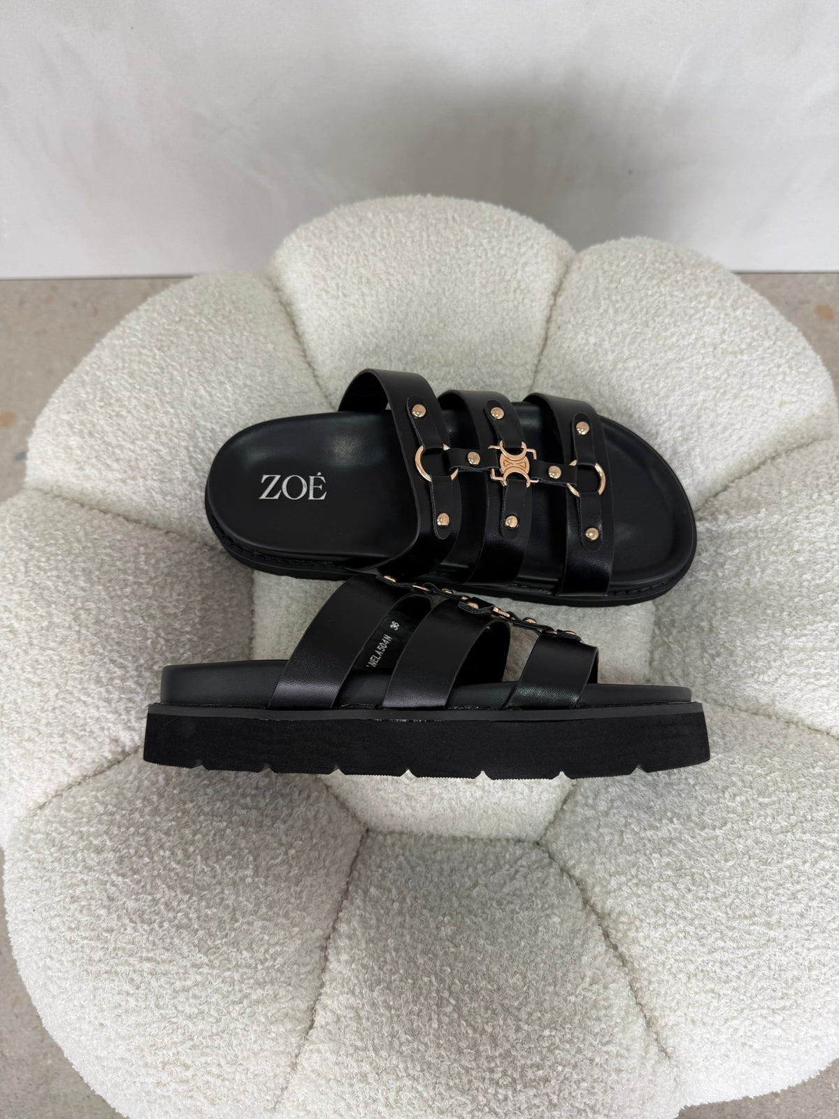 Sandalias Negro 15066 Casual de mujer Zoé Brand Costa Rica - ZOÉ BRAND 2026 BLACK chancletas