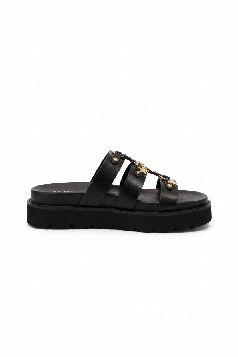 Sandalias Negro 15066 Casual de mujer Zoé Brand Costa Rica - ZOÉ BRAND 2026 BLACK chancletas
