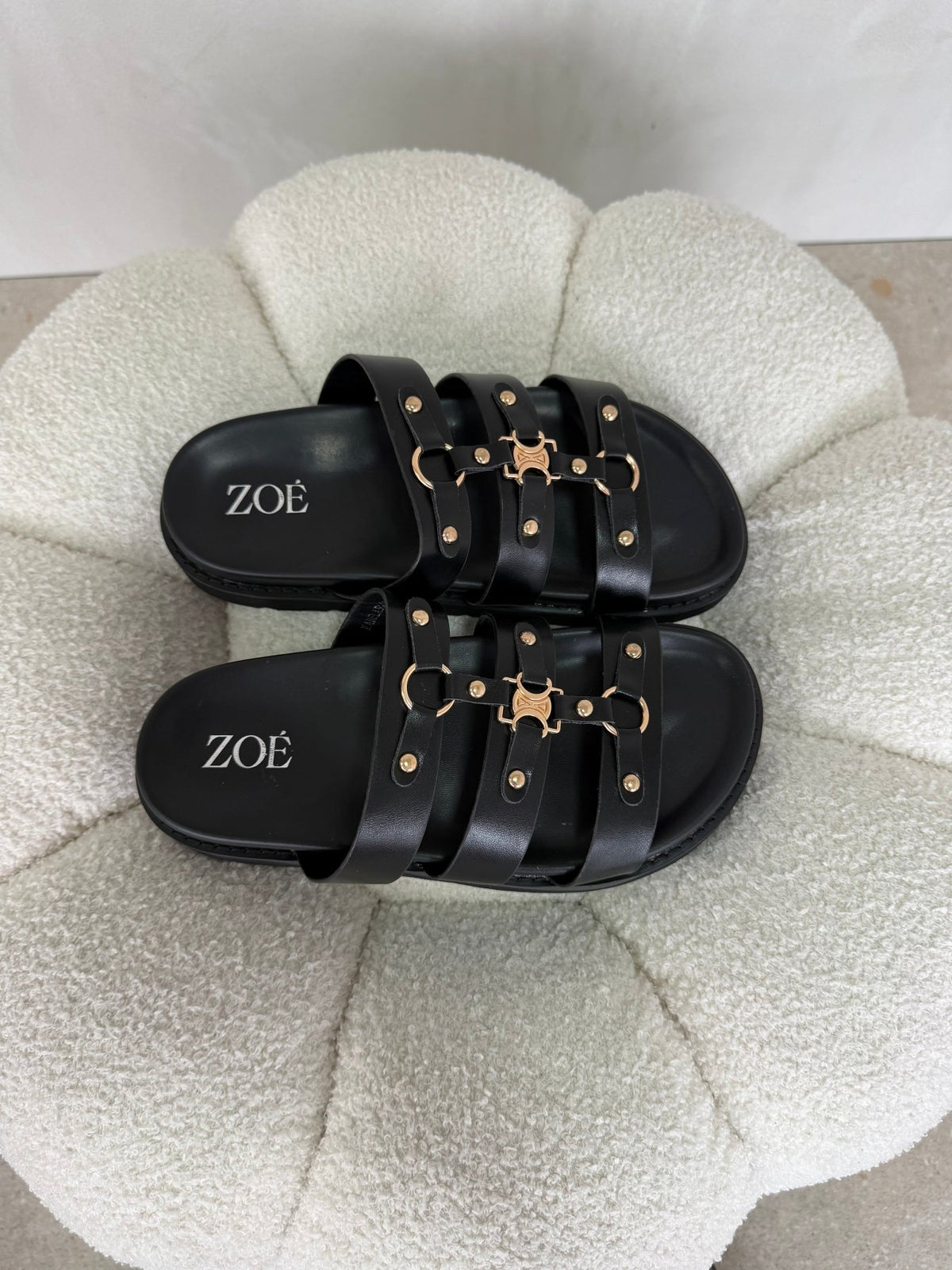 Sandalias Negro 15066 Casual de mujer Zoé Brand Costa Rica - ZOÉ BRAND 2026 BLACK chancletas