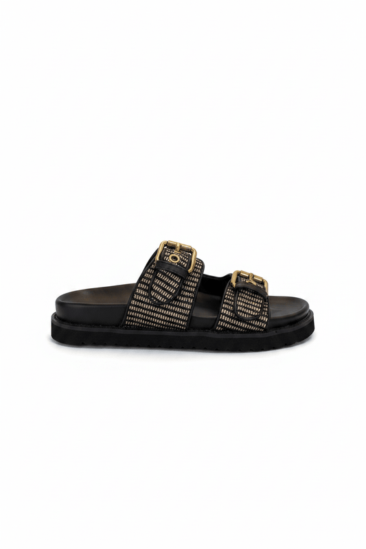 Sandalias Negro 15069 Hebilla Casual de mujer Costa Rica - ZOÉ BRAND 2026 BLACK chancletas