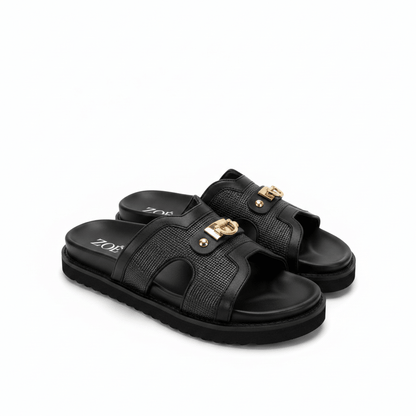 Sandalias Negro 15071 Plataforma Casual de mujer Zoé Brand Costa Rica - ZOÉ BRAND 2026 BLACK chancletas