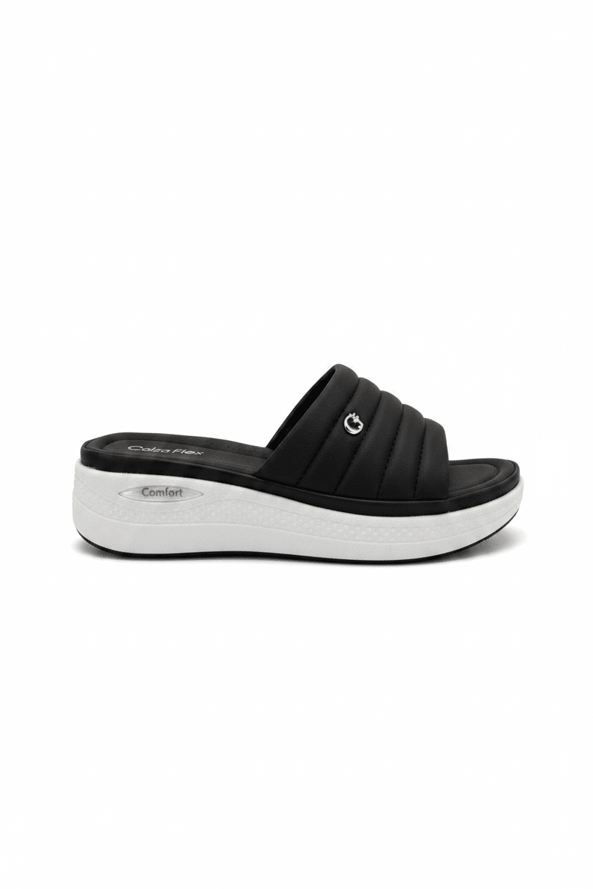 Sandalias Negro 15108 Casual de mujer Costa Rica - ZOÉ BRAND 2026 BLACK chancletas
