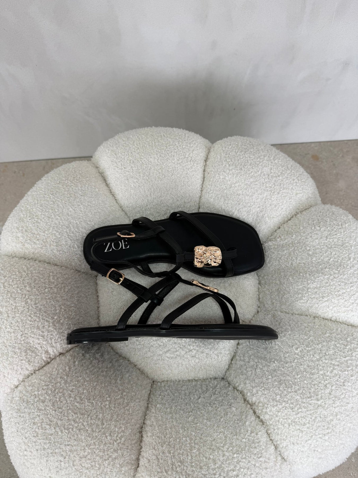 Sandalias Negro Brillos 15061 Correa Slingback Casual de mujer Zoé Brand Costa Rica - ZOÉ BRAND 2026 BLACK chancletas
