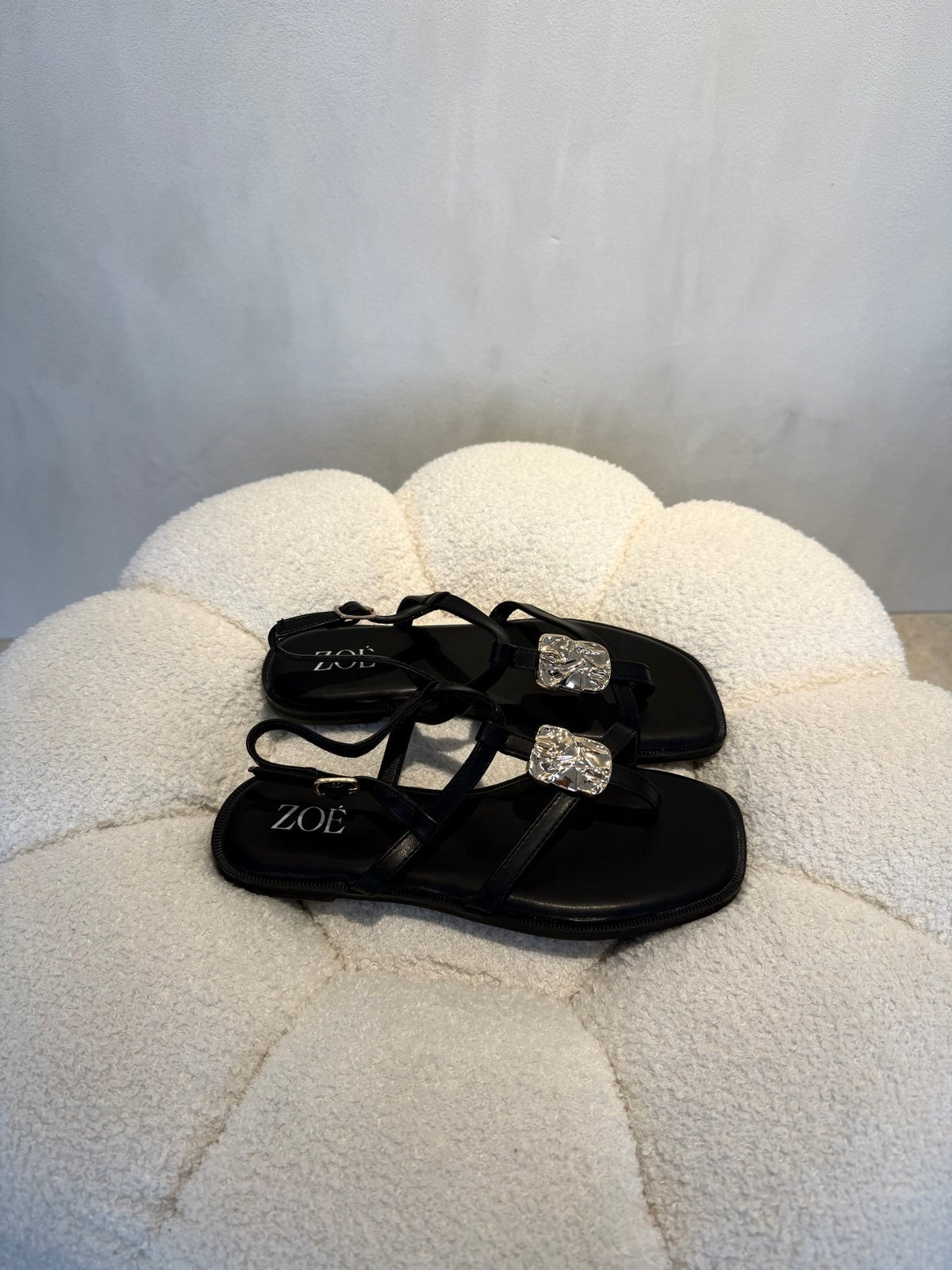 Sandalias Negro Brillos 15061 Correa Slingback Casual de mujer Zoé Brand Costa Rica - ZOÉ BRAND 2026 BLACK chancletas