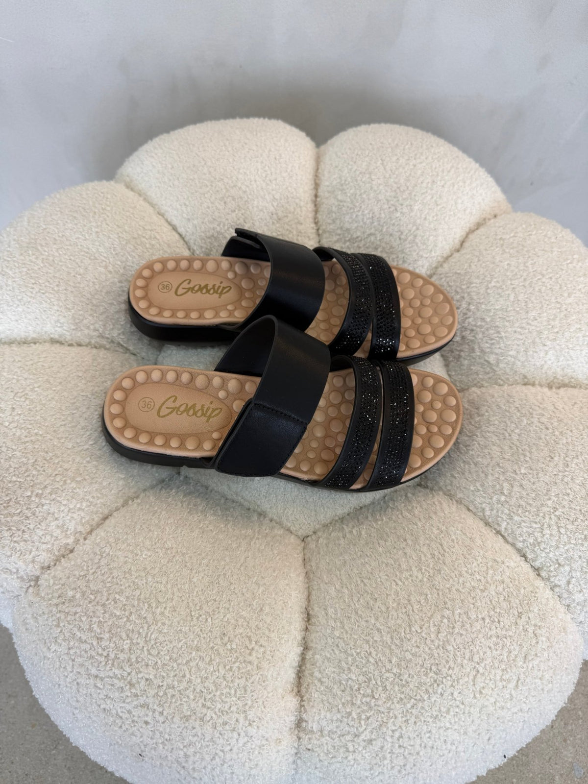 Sandalias Negro Brillos 15148 Correa Casual de mujer Gossip Costa Rica - ZOÉ BRAND