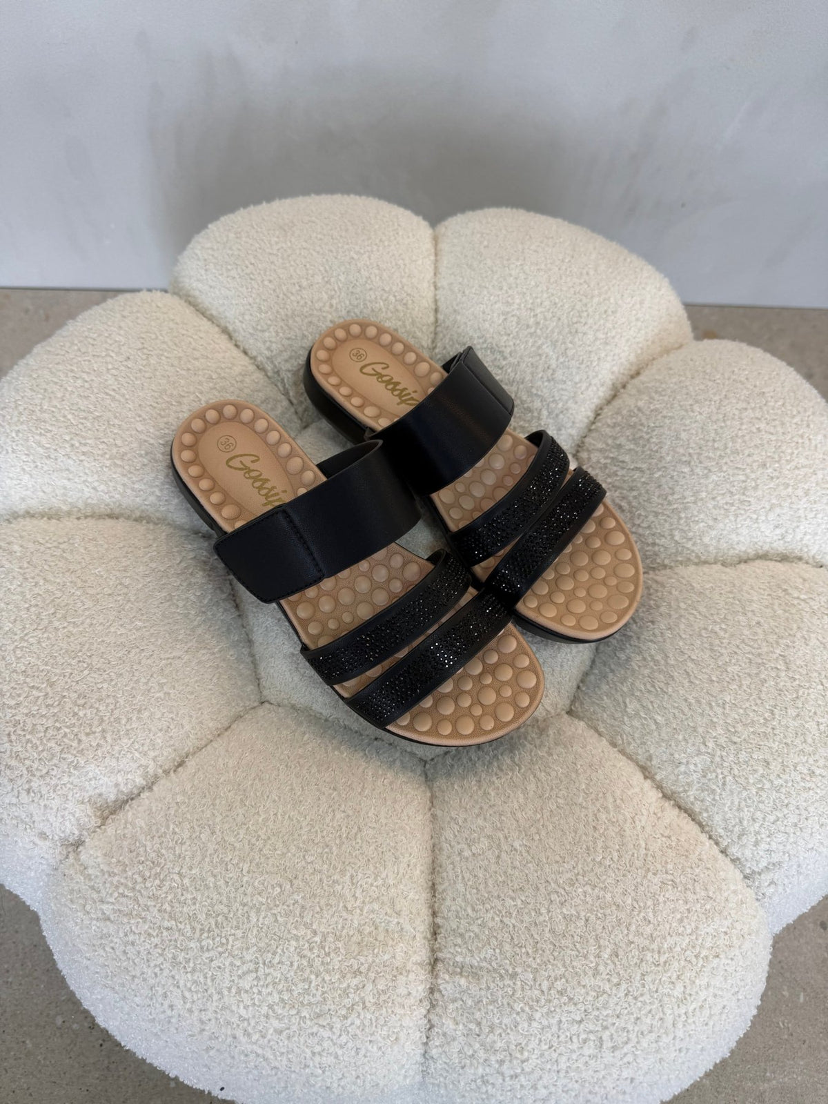 Sandalias Negro Brillos 15148 Correa Casual de mujer Gossip Costa Rica - ZOÉ BRAND