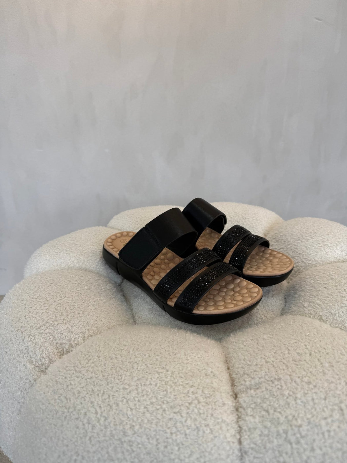 Sandalias Negro Brillos 15148 Correa Casual de mujer Gossip Costa Rica - ZOÉ BRAND